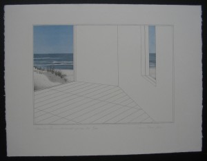 View to the sea. 1970 50x65cm.